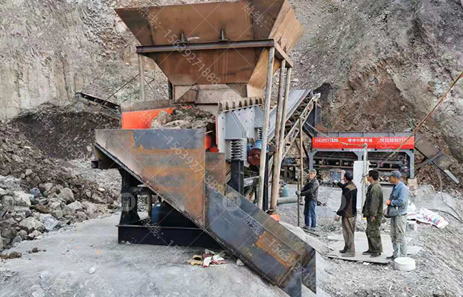 云南土石分離機使用現場
