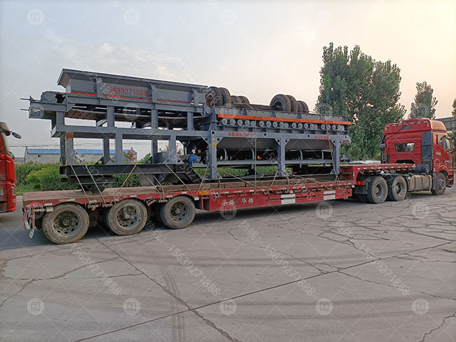 1560多級聯動滾軸篩安裝現場